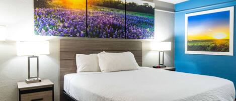 Desk, iron/ironing board, free cribs/infant beds, free WiFi