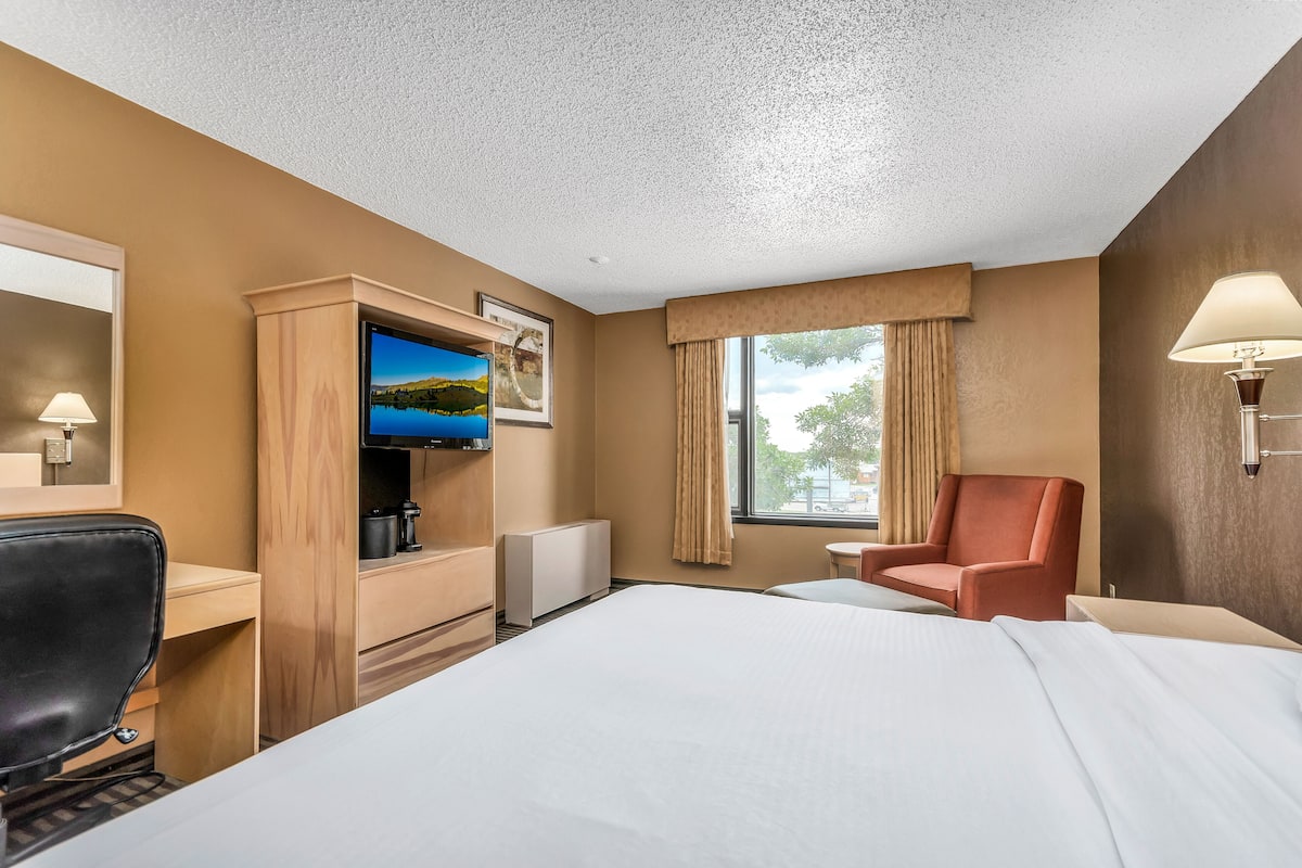 Standard Room, 1 King Bed | Premium bedding, desk, laptop workspace, blackout drapes