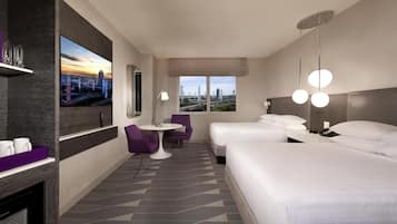 Premium bedding, pillowtop beds, in-room safe, desk