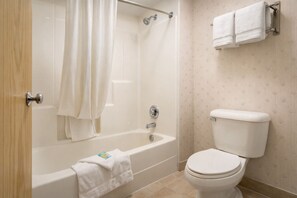 Free toiletries, hair dryer, towels