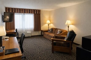 Family Suite-King Bed & Pull-Out Sofa Smoking | In-room safe, desk, iron/ironing board, free WiFi