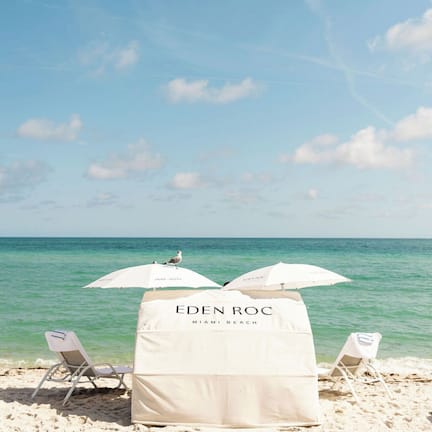On the beach, white sand