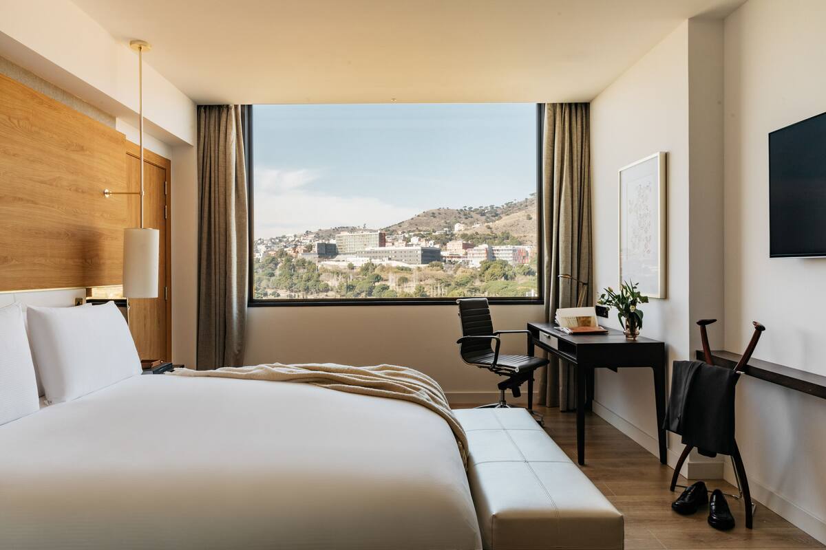 Ropa de cama de alta calidad y minibar