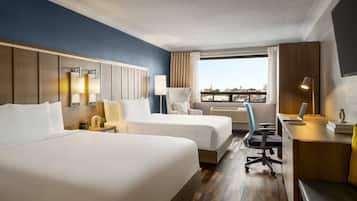 Premium bedding, down comforters, pillowtop beds, in-room safe