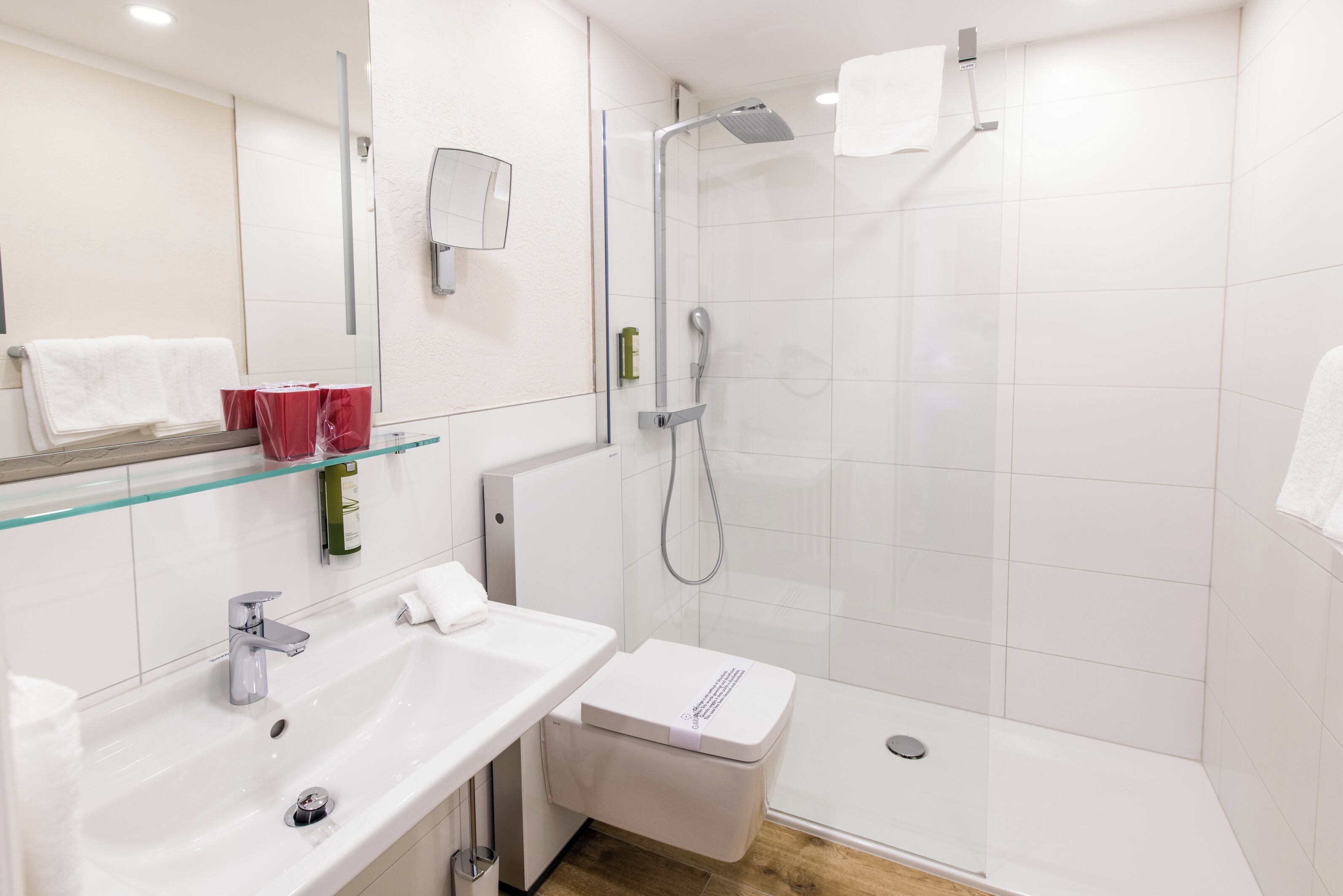 classic double or twin room, mountain view | bathroom | shower, hair dryer, towels, soap