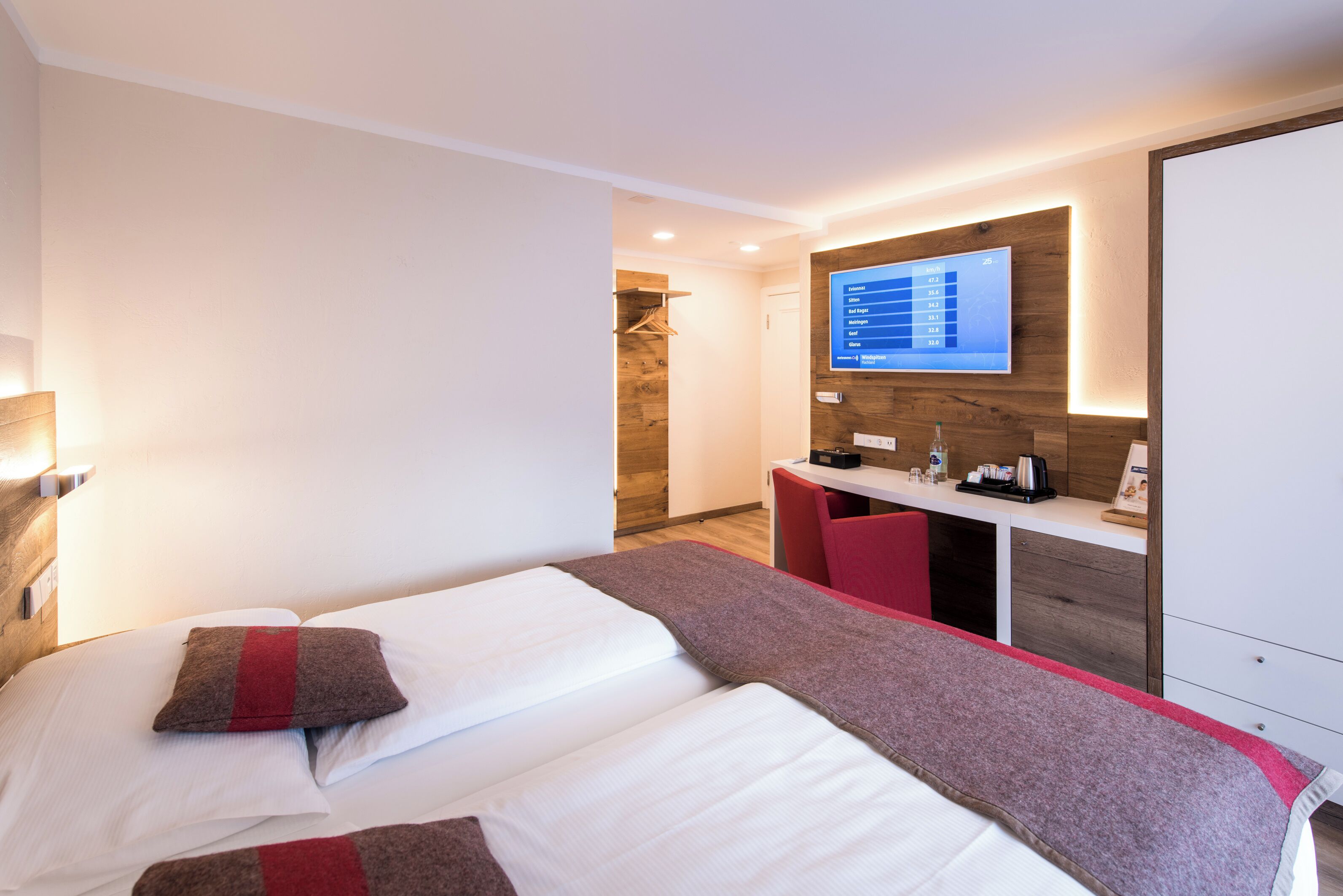 premium bedding, in-room safe, desk, blackout curtains