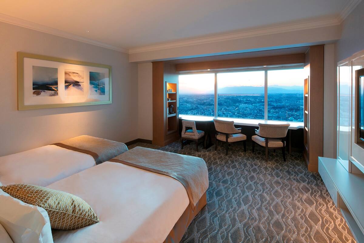Sky Resort Floor Atelier Deluxe Twin, City View, Non Smoking (60-64th floor)  | In-room safe, desk, blackout curtains, soundproofing