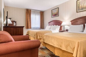 Egyptian cotton sheets, premium bedding, pillow-top beds, desk