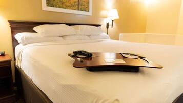 Blackout curtains, iron/ironing board, free cots/infant beds, free WiFi