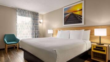 Blackout drapes, iron/ironing board, free WiFi, bed sheets