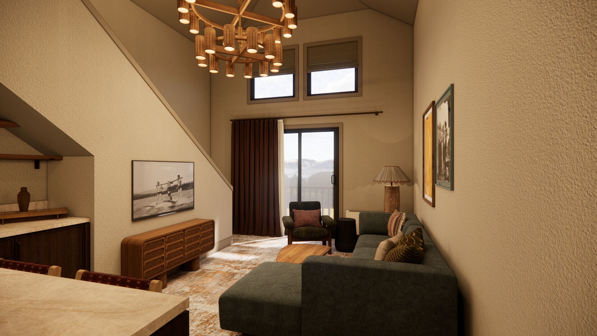 Renovated Loft Suite | Living area | 27-inch flat-screen TV with cable channels, TV