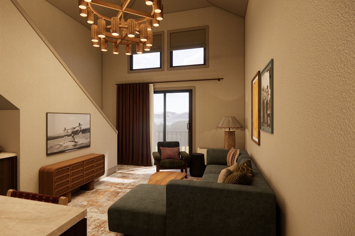 Renovated Loft Suite | Living area | 27-inch flat-screen TV with cable channels, TV