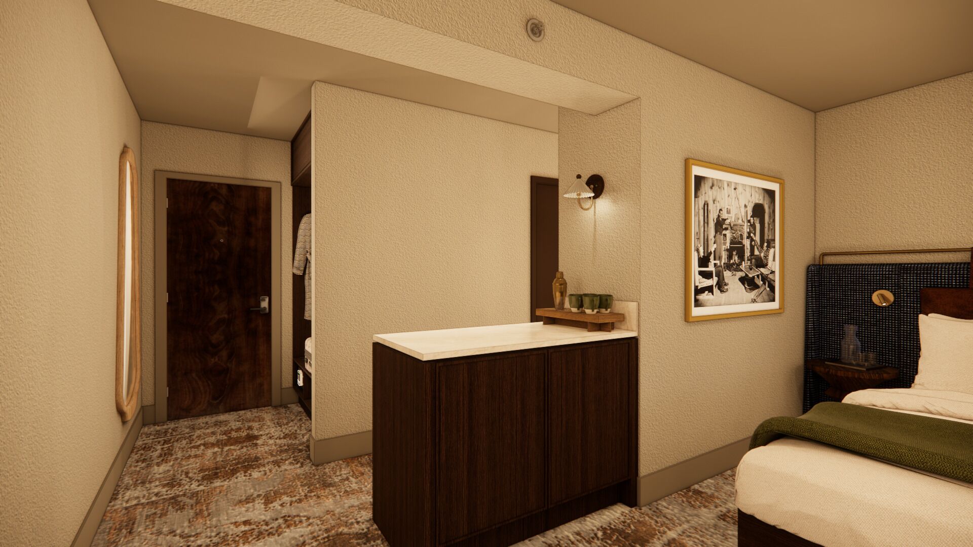 Desk, iron/ironing board, free cribs/infant beds, rollaway beds