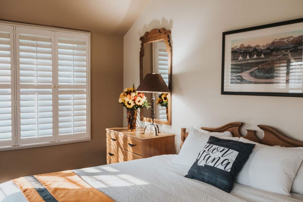 standard room, 2 queen beds | 1 bedroom, desk, iron/ironing board, free cots/infant beds