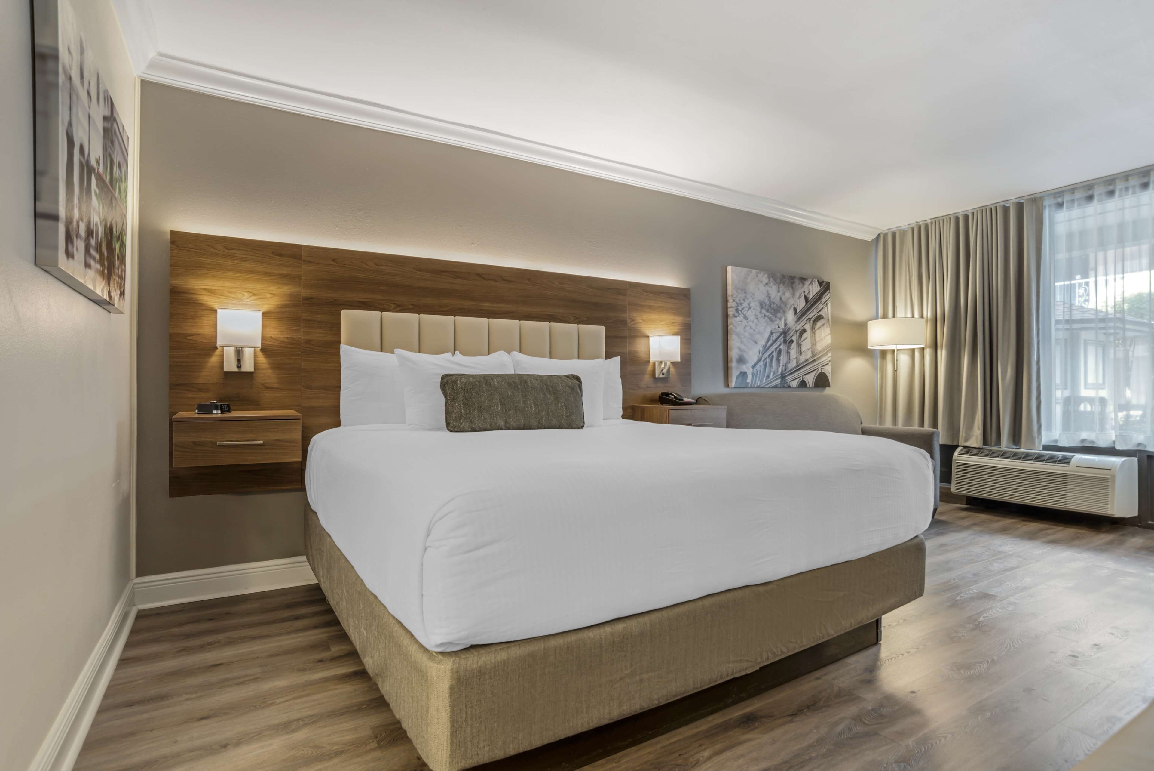 standard room, 1 king bed, non smoking, refrigerator & microwave (with sofabed) | premium bedding, pillow-top beds, in-room safe, blackout curtains