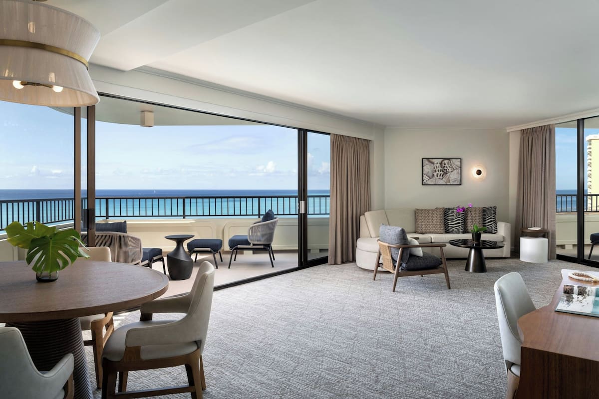 Tower Oceanfront One Bedroom King Suite, Newly Renovated | 1 bedroom, premium bedding, pillow-top beds, in-room safe