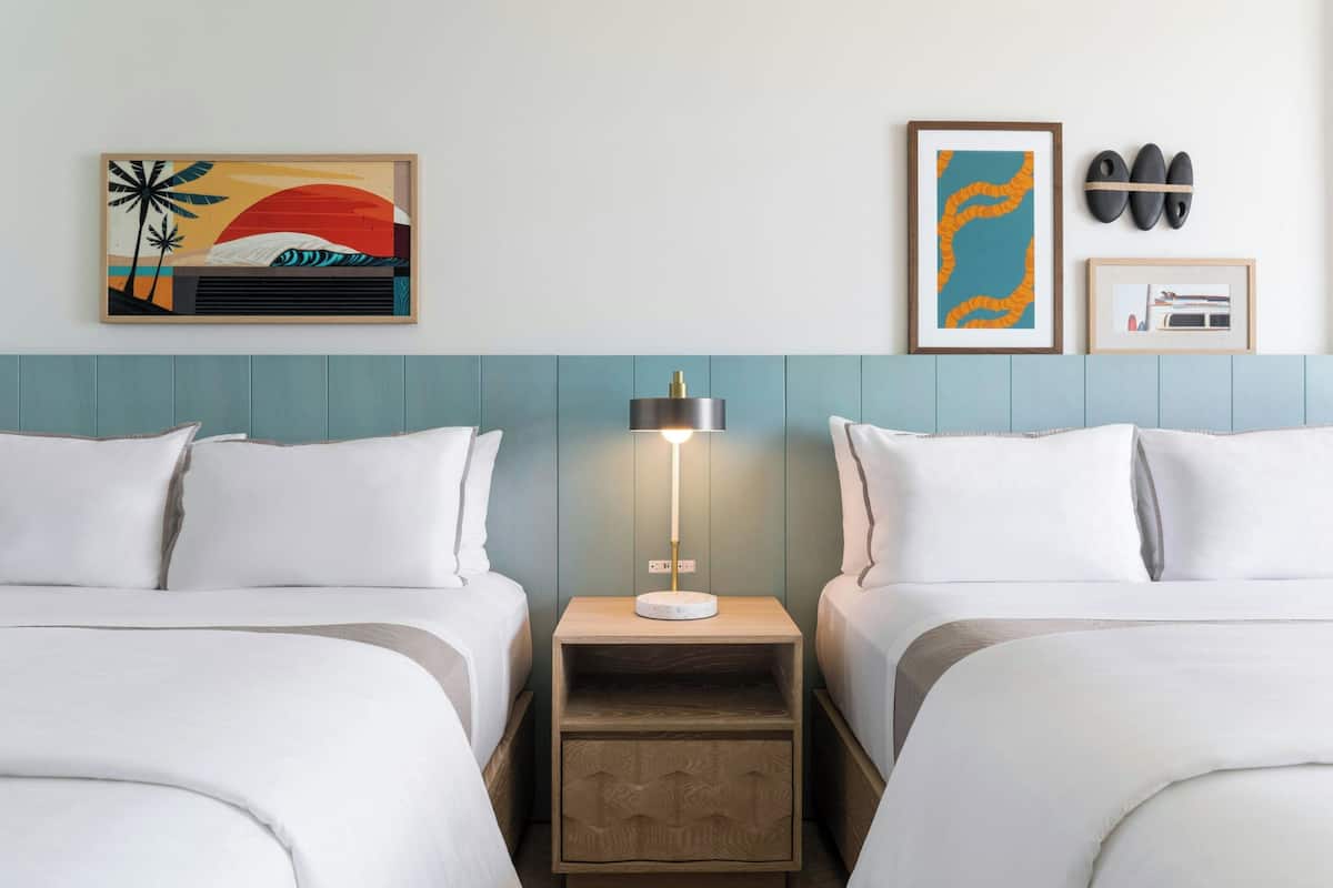 Premium bedding, pillowtop beds, in-room safe, desk