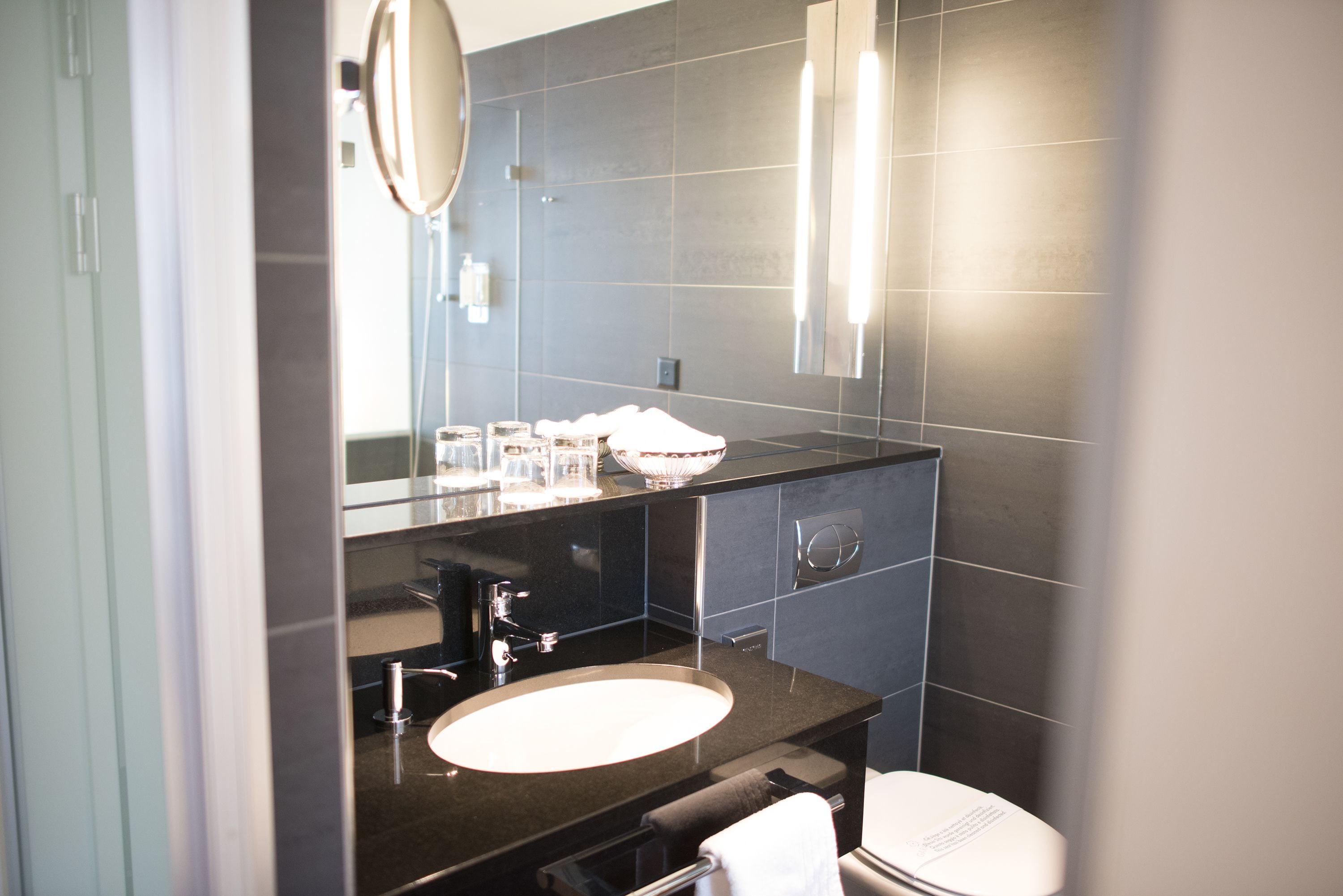 free toiletries, hair dryer, bathrobes, slippers