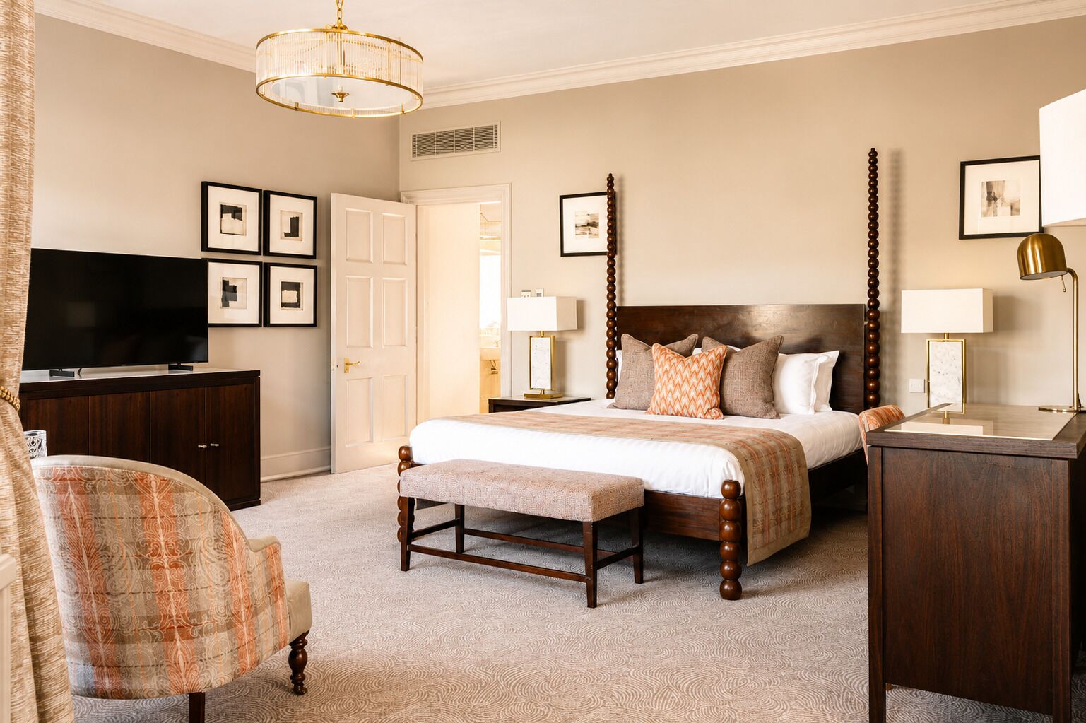 Deluxe Room, 1 Double Bed (Super Deluxe 4 Poster) | In-room safe, desk, blackout curtains, iron/ironing board