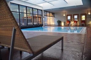 Indoor pool, seasonal outdoor pool