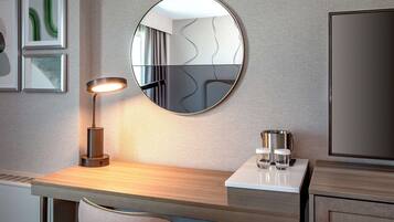 Premium bedding, pillow-top beds, in-room safe, desk