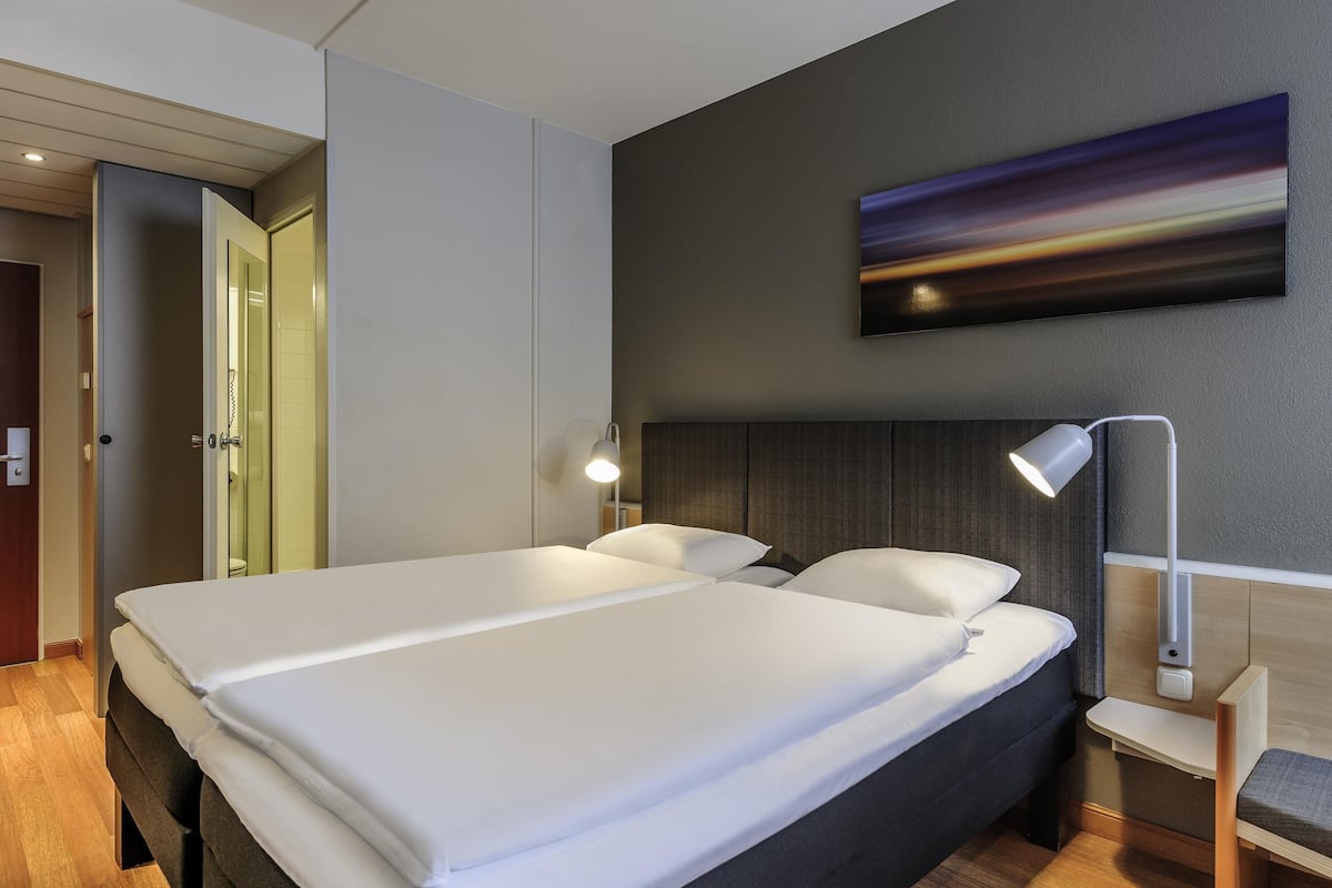 standard room, 2 single beds | hypo-allergenic bedding, pillow-top beds, desk, blackout curtains