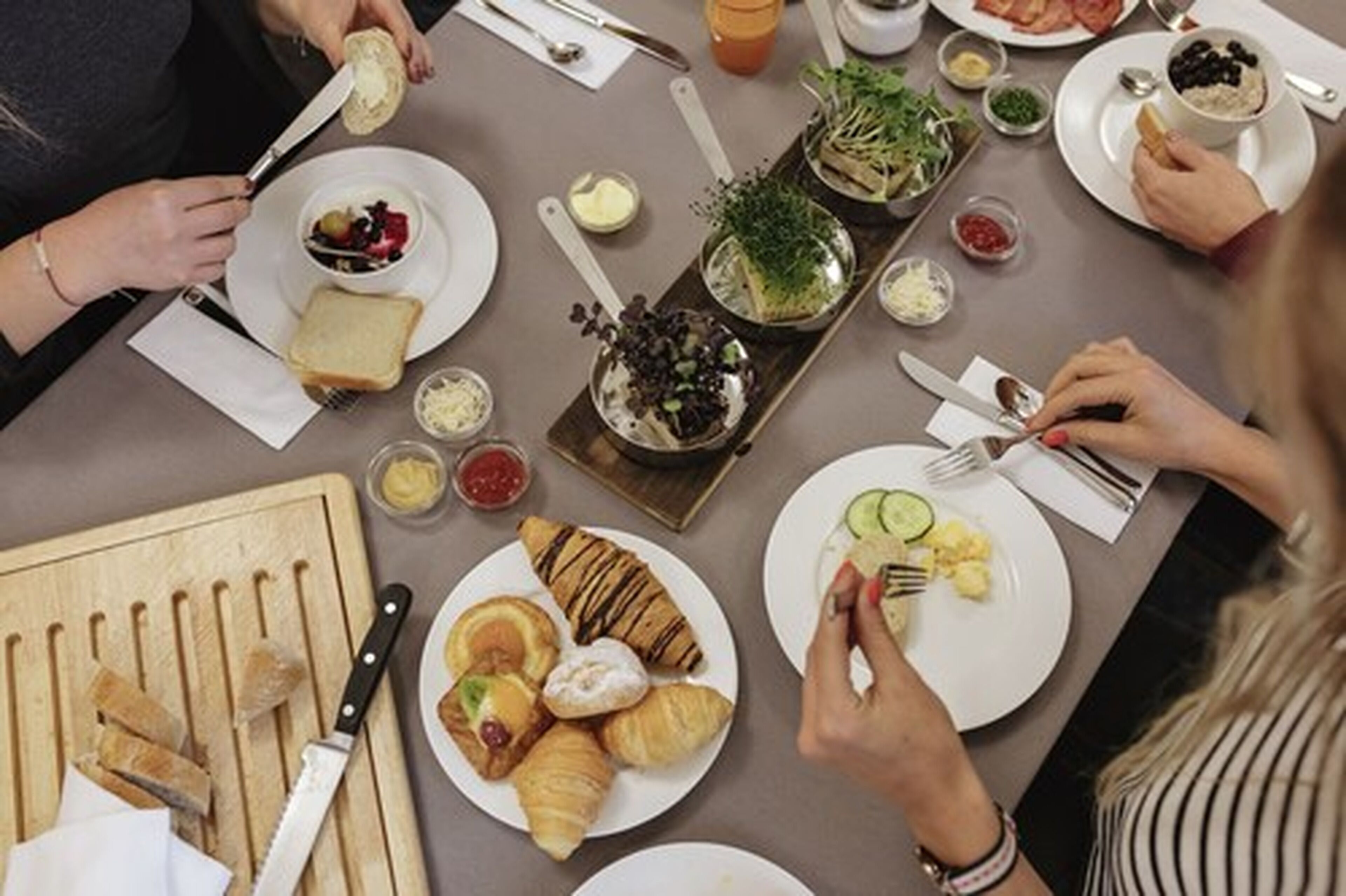 daily buffet breakfast (eur 18.00 per person)