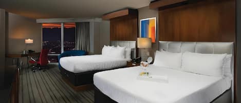 Premium bedding, pillow-top beds, minibar, in-room safe