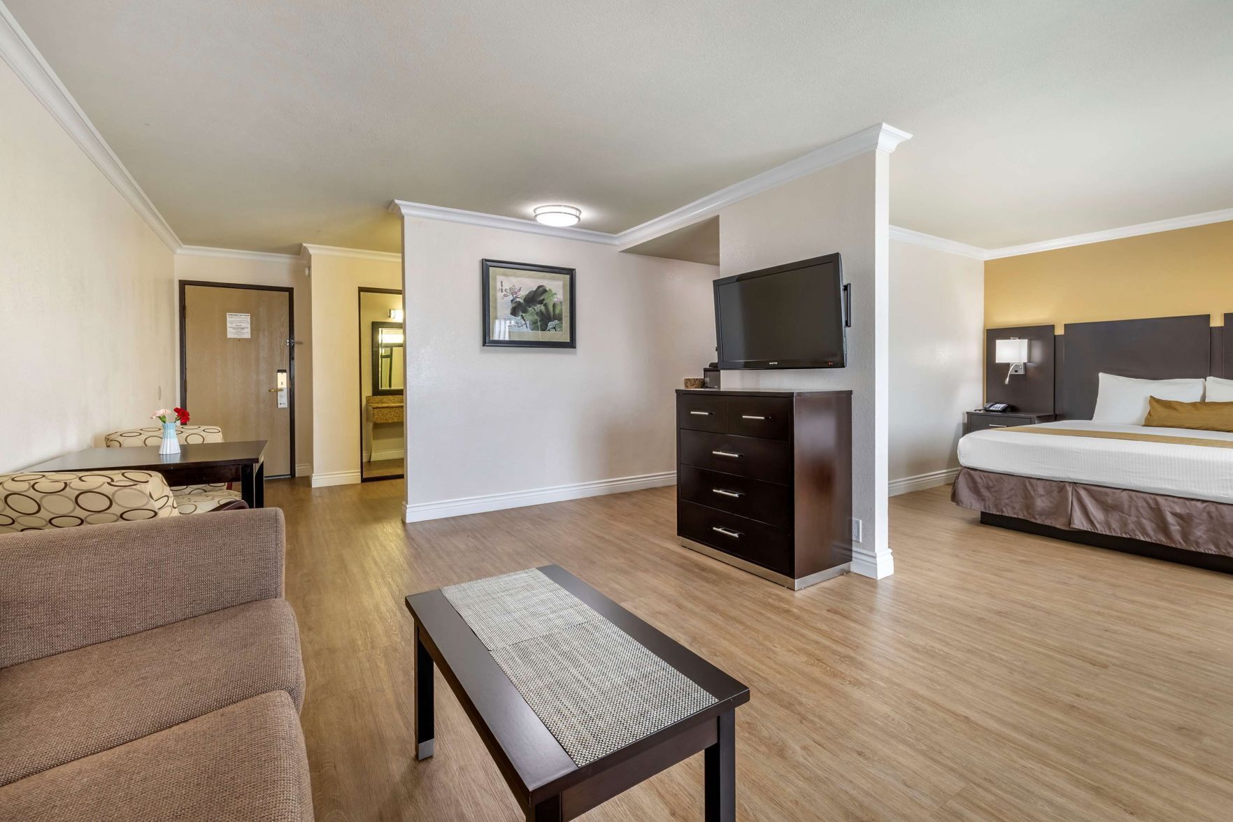 Pillow-top beds, in-room safe, desk, laptop workspace