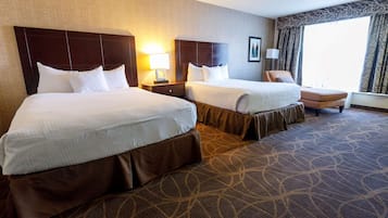 Deluxe Room, 2 Queen Beds, Non Smoking | Desk, iron/ironing board, free WiFi, alarm clocks