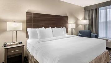 Premium bedding, down comforters, pillowtop beds, individually furnished