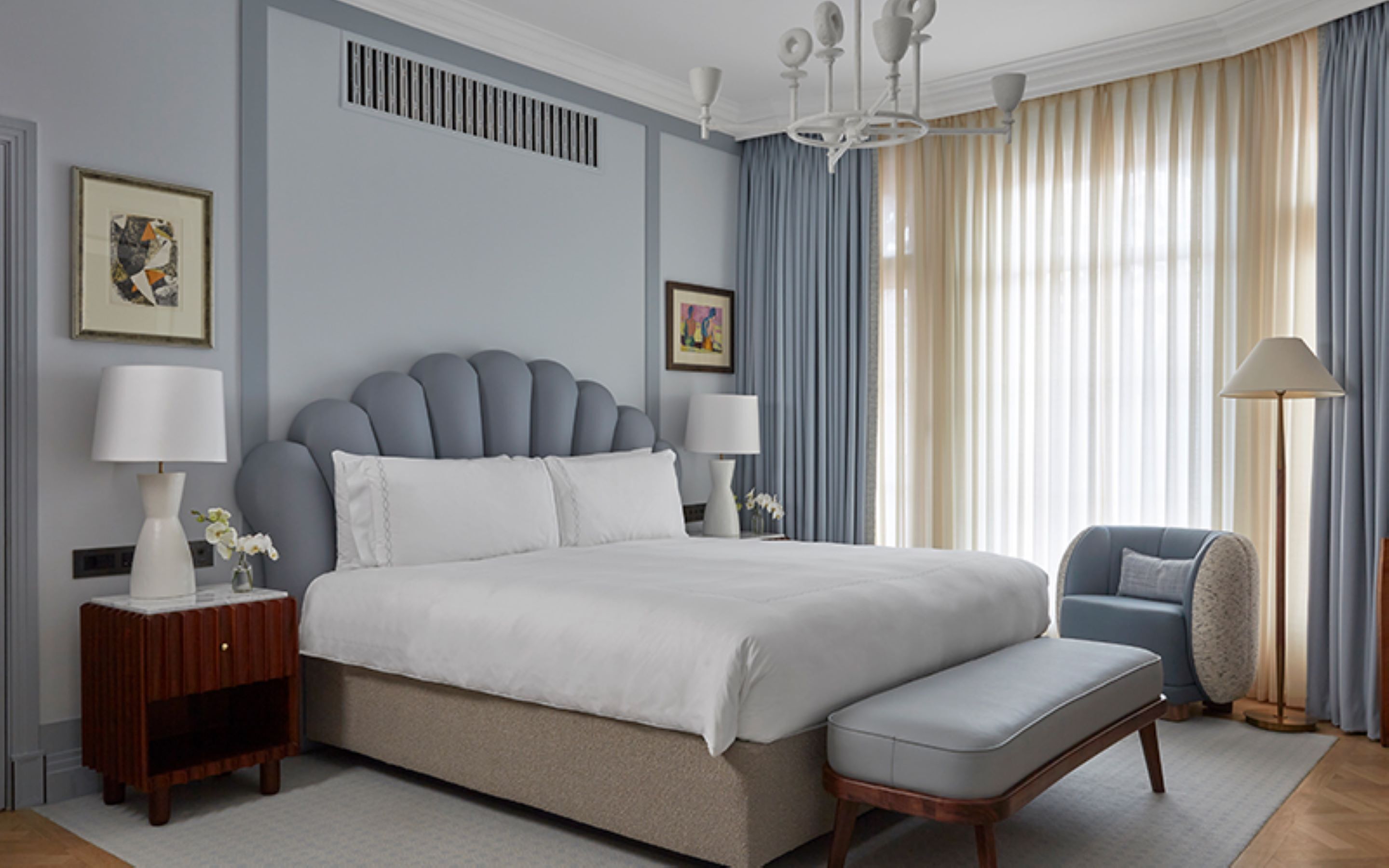 Premium bedding, free minibar items, in-room safe