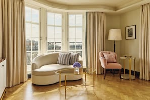 Corner Terrace Suite | Living area | LED TV, pay films