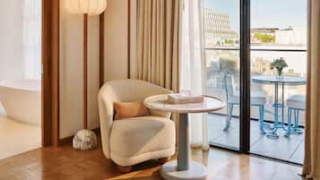 Terrace Junior Suite | Premium bedding, free minibar items, in-room safe