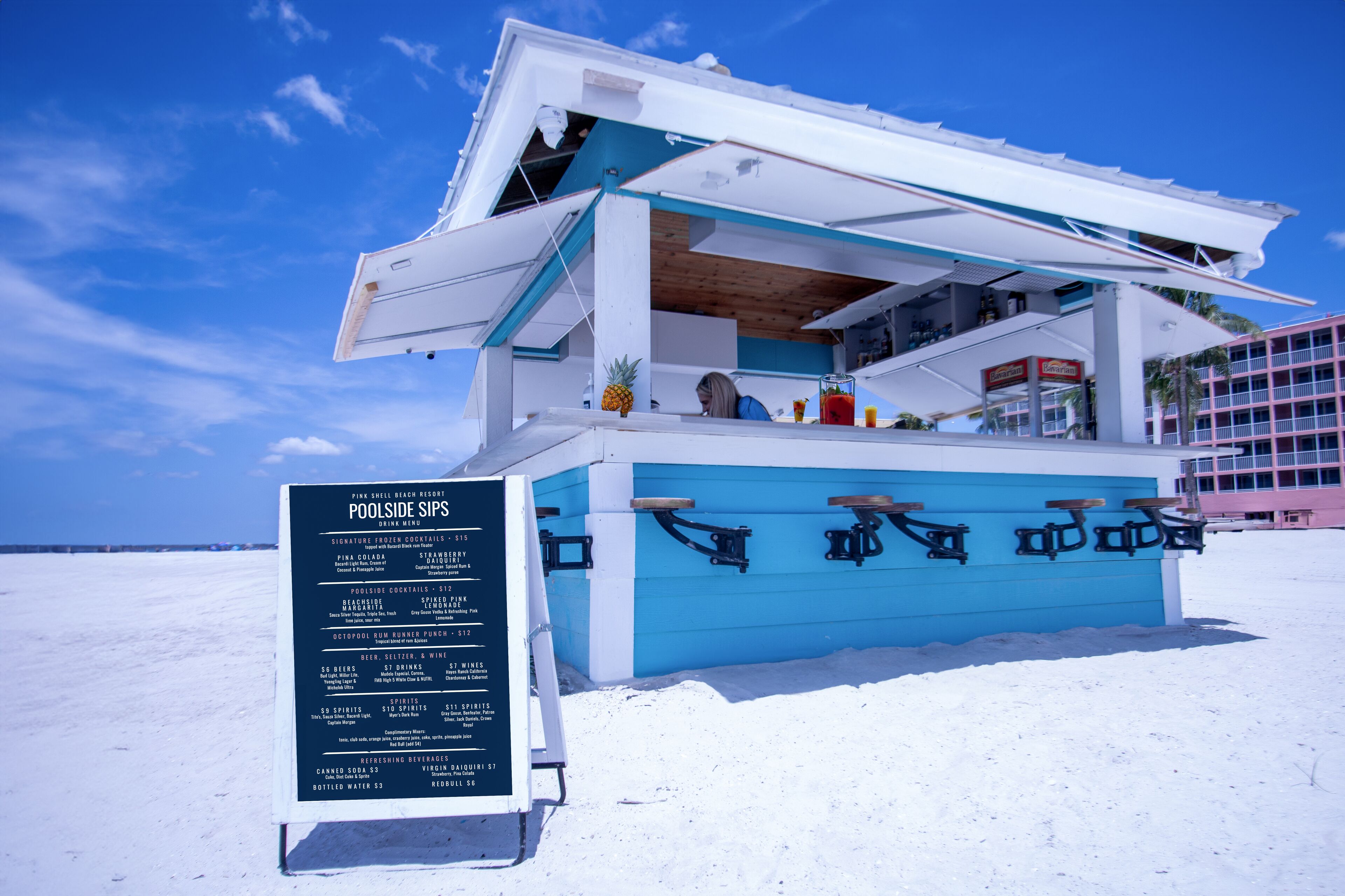 Bar en bord de piscine
