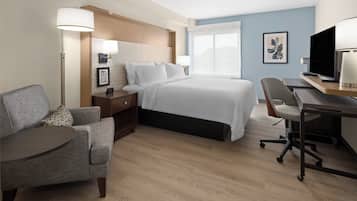 Hypo-allergenic bedding, in-room safe, desk, laptop workspace