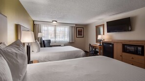 In-room safe, desk, laptop workspace, blackout drapes
