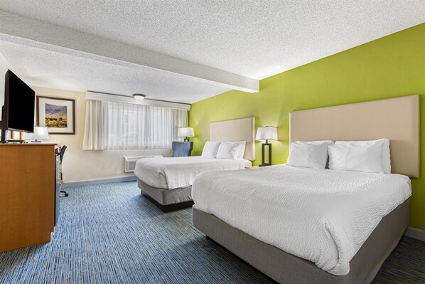 Family Suite, Multiple Beds, Non Smoking, Refrigerator & Microwave | In-room safe, desk, laptop workspace, blackout curtains