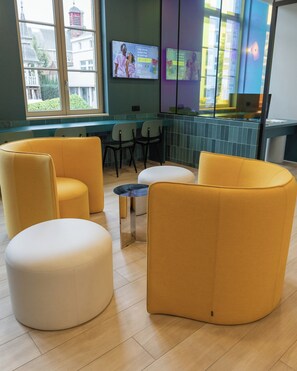 Sitteområde i lobbyen