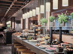 Daily buffet breakfast (EUR 35 per person)