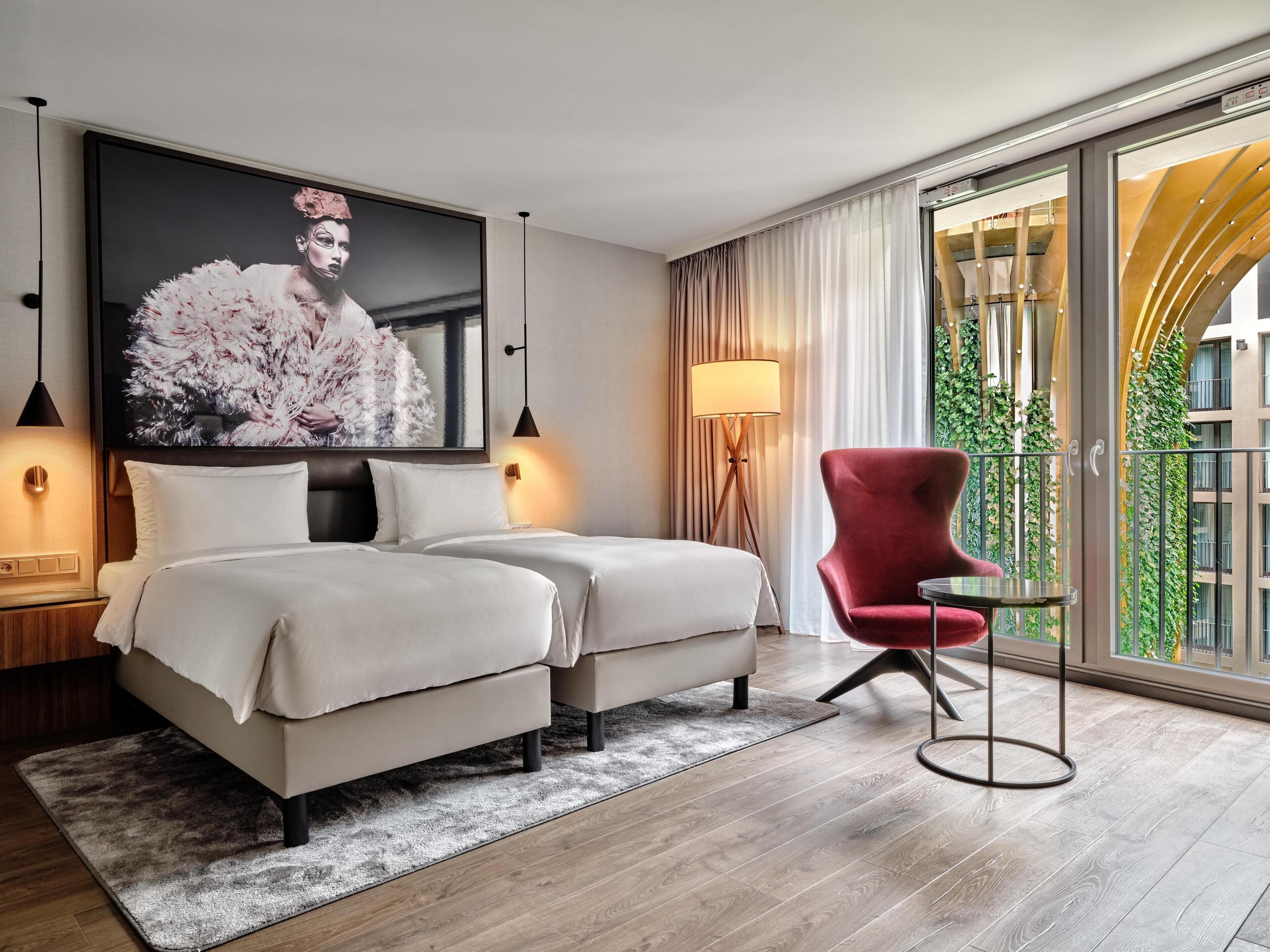 1 chambre, coffres-forts dans les chambres, bureau, rideaux occultants