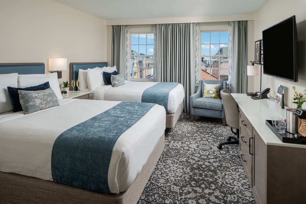 Premium bedding, pillow-top beds, in-room safe, desk