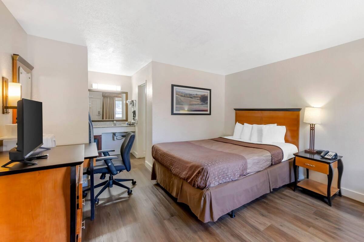One Queen Bed Non Smoking Accessible Room | Bàn ủi/dụng cụ ủi quần áo, truy cập Internet không dây miễn phí 