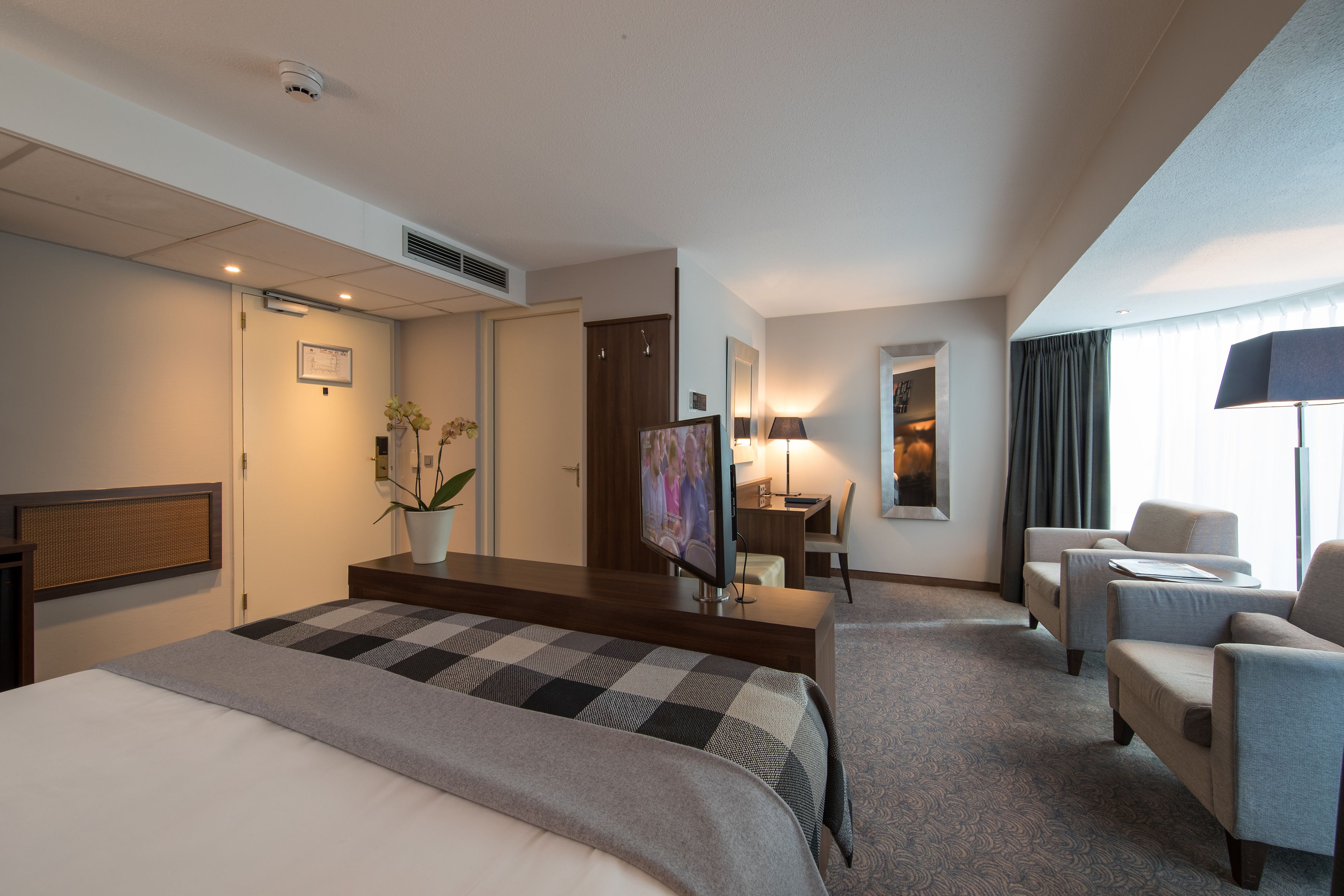 executive room | 1 bedroom, in-room safe, desk, laptop workspace