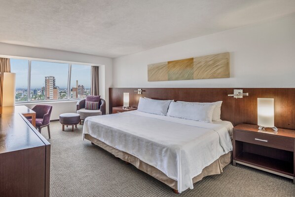 Down duvets, minibar, in-room safe, desk