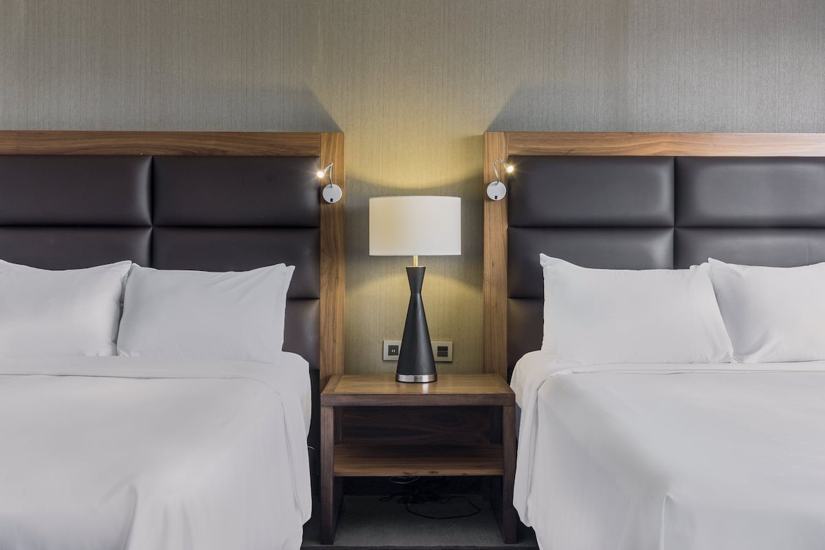 Down duvets, minibar, in-room safe, desk
