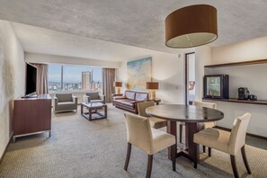 Down duvets, minibar, in-room safe, desk