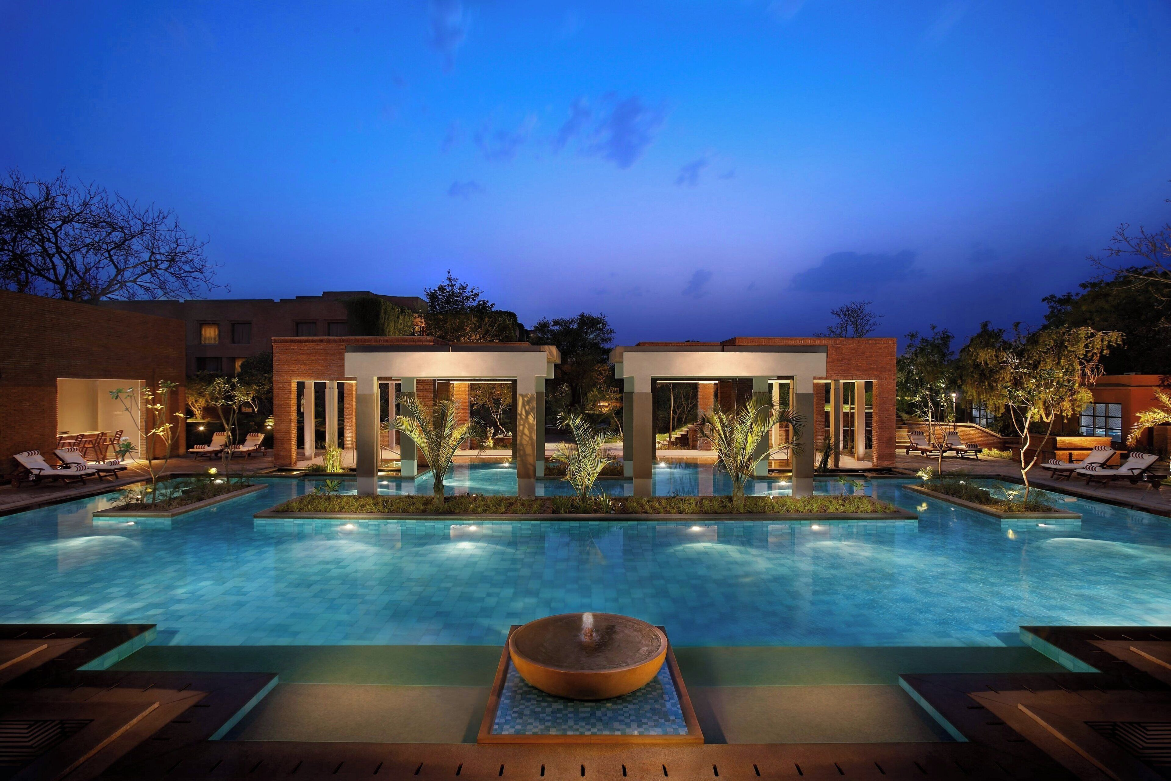 2 outdoor pools, pool umbrellas, pool loungers