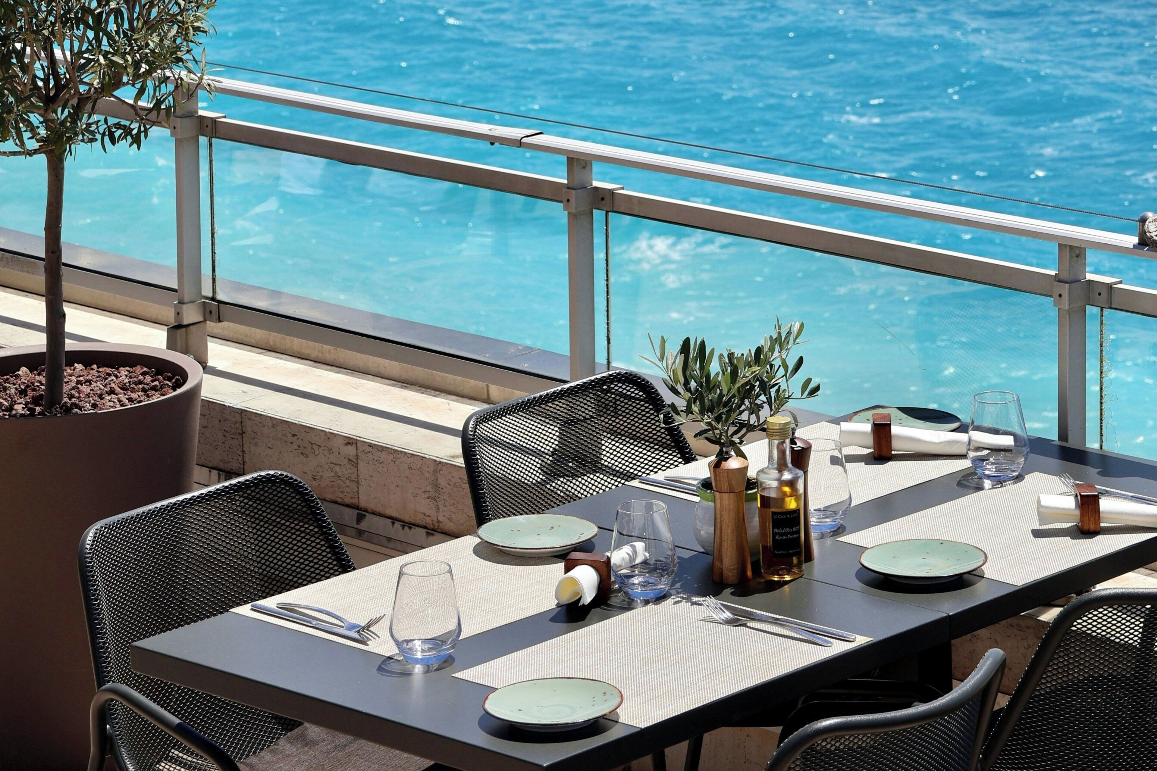 lunch, dinner, brunch served; mediterranean cuisine, pool views