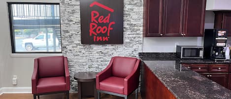 Sitteområde i lobbyen